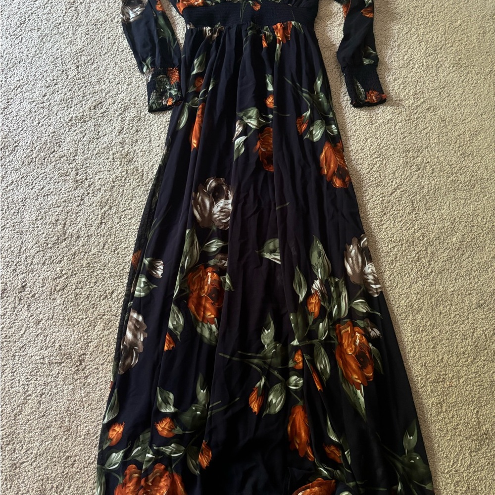 Baltic Born Blue Green Long Sleeve Bishop Sundress